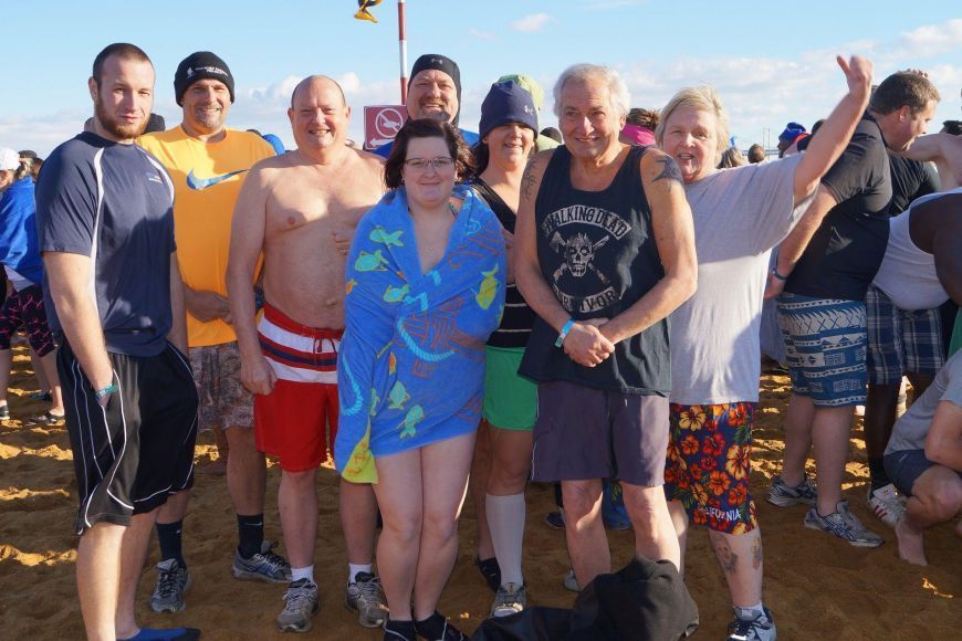 Stertil-Koni employees, MSP Polar Bear Plunge, Special Olympics of Maryland, 2018, heavy duty vehicle lifts