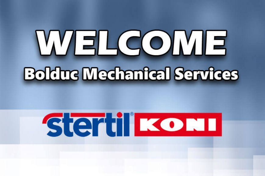 Stertil-Koni New Distributor Bolduc Mechanical Services