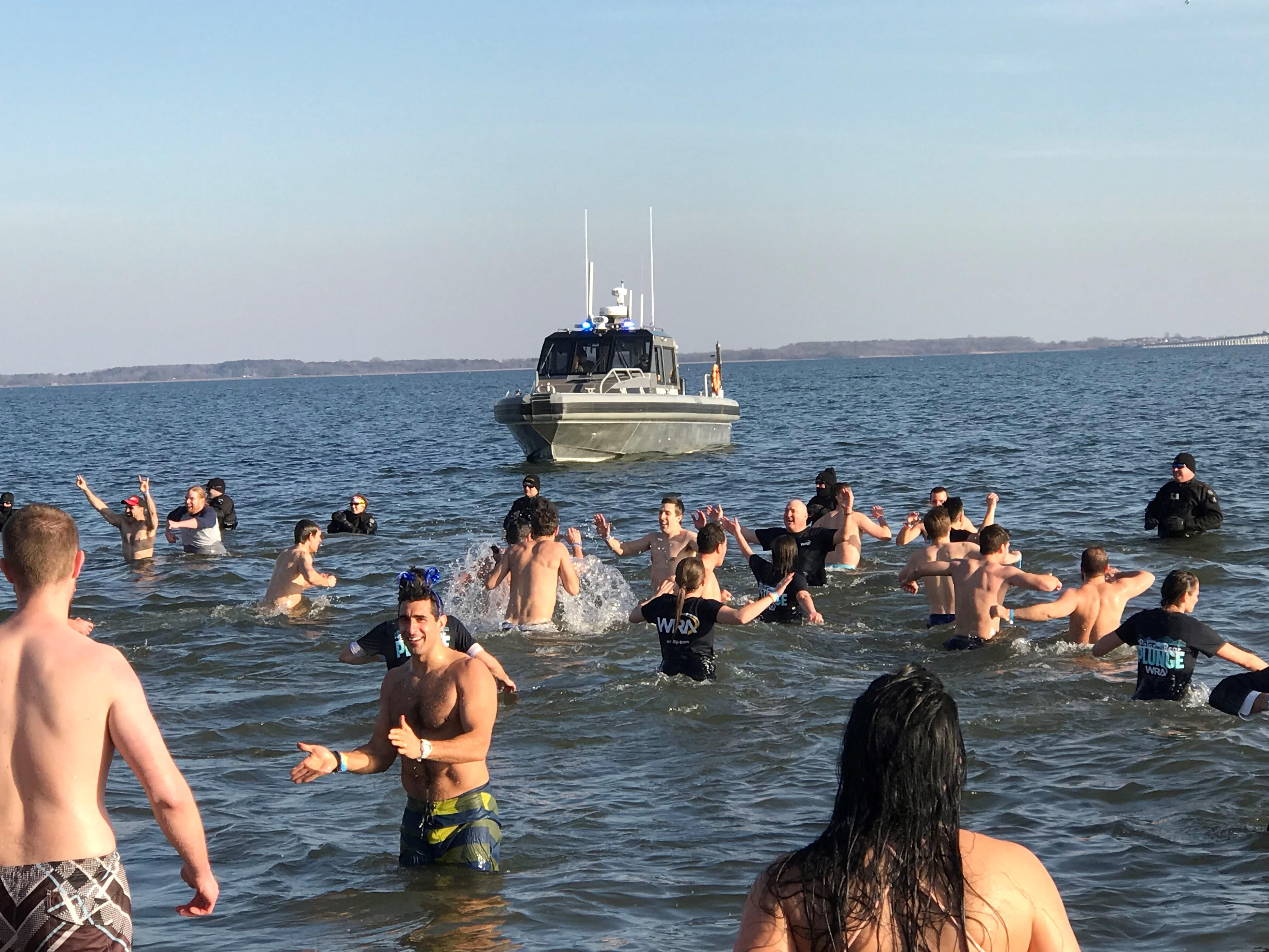 MSP 22nd annual Polar bear plunge, stertil-koni, heavy duty vehicle lifts