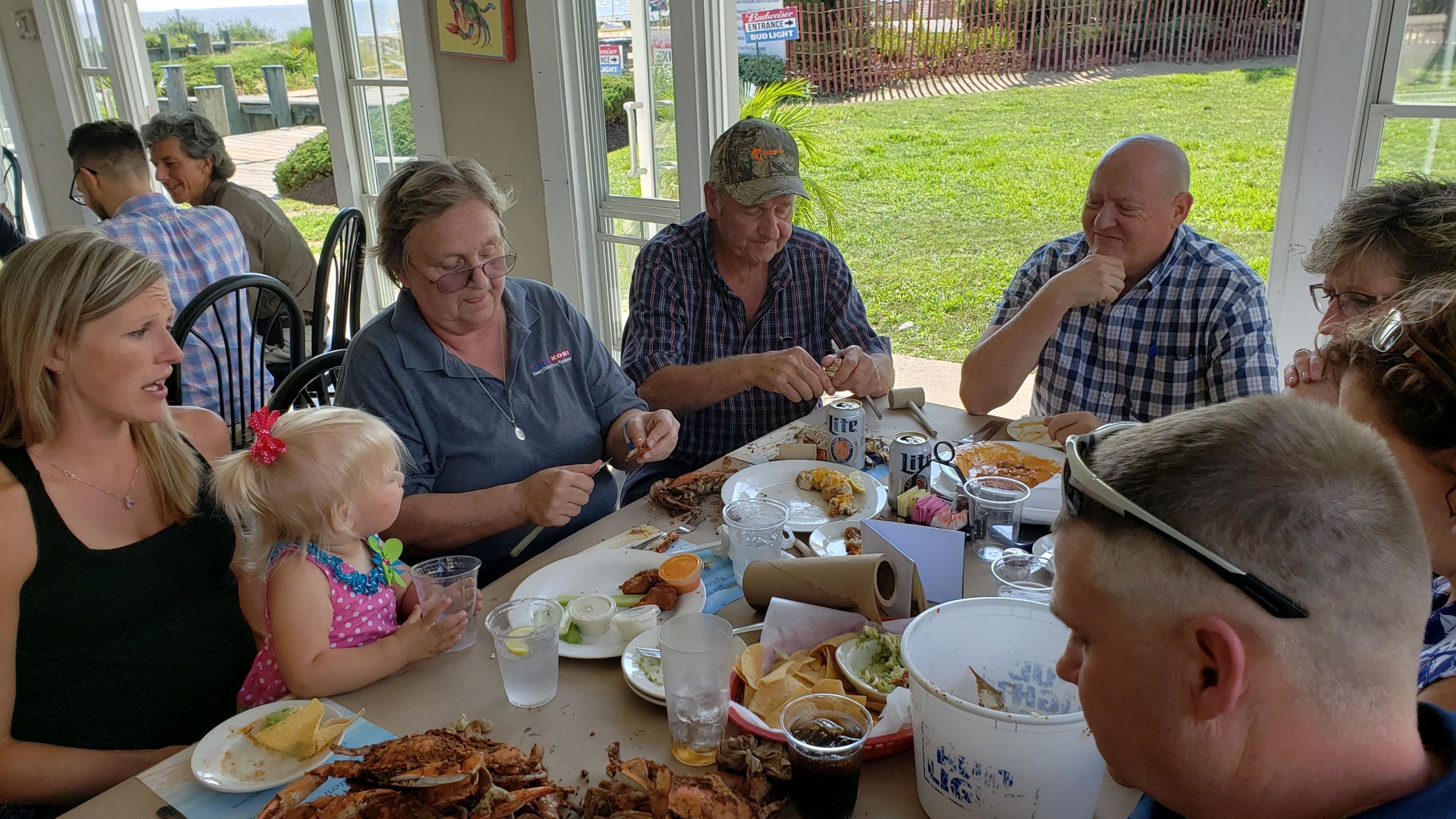 Crab feast Robyn and family