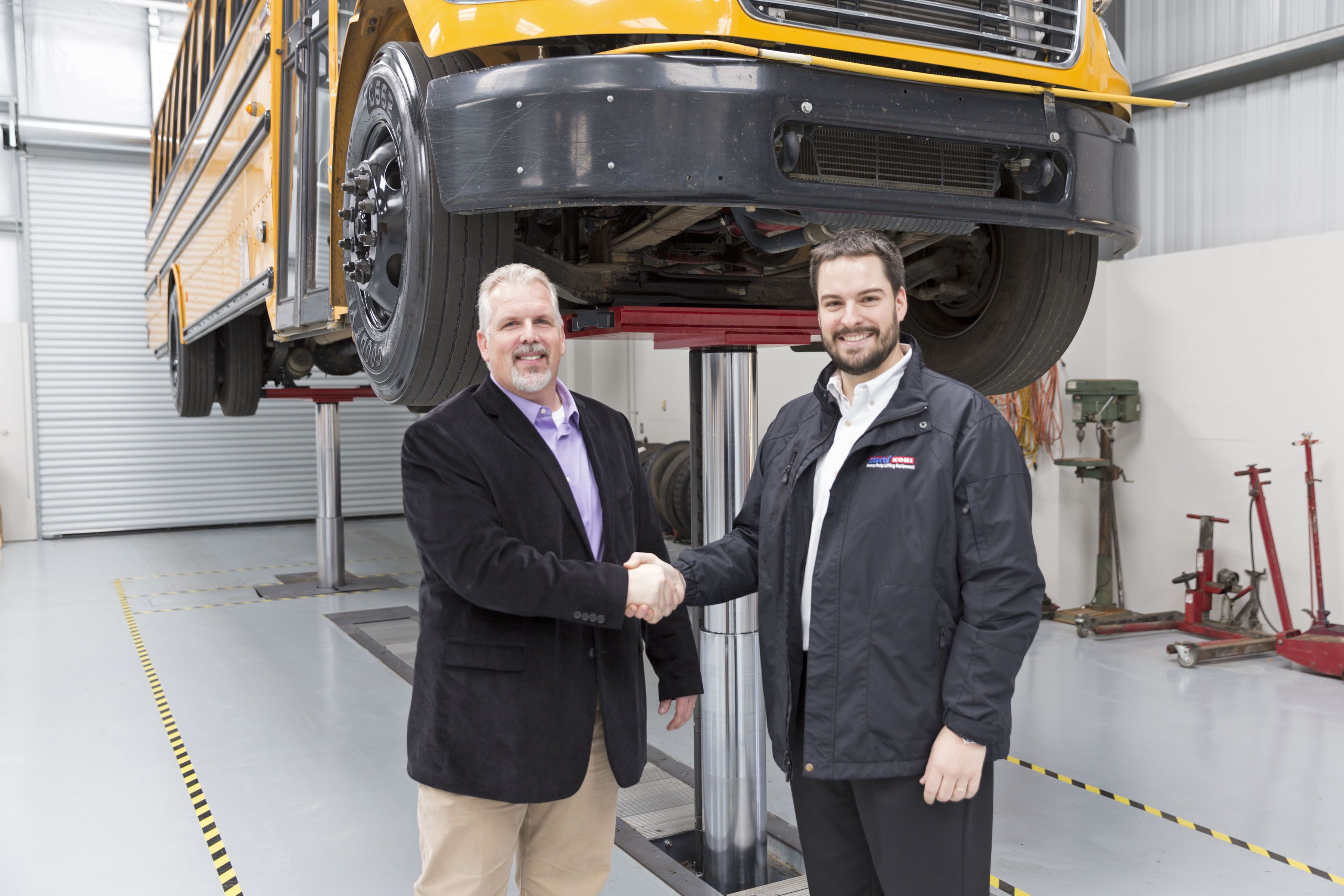 Matthias Lennemann, heavy duty vehicle inground lift manager at Screven School System