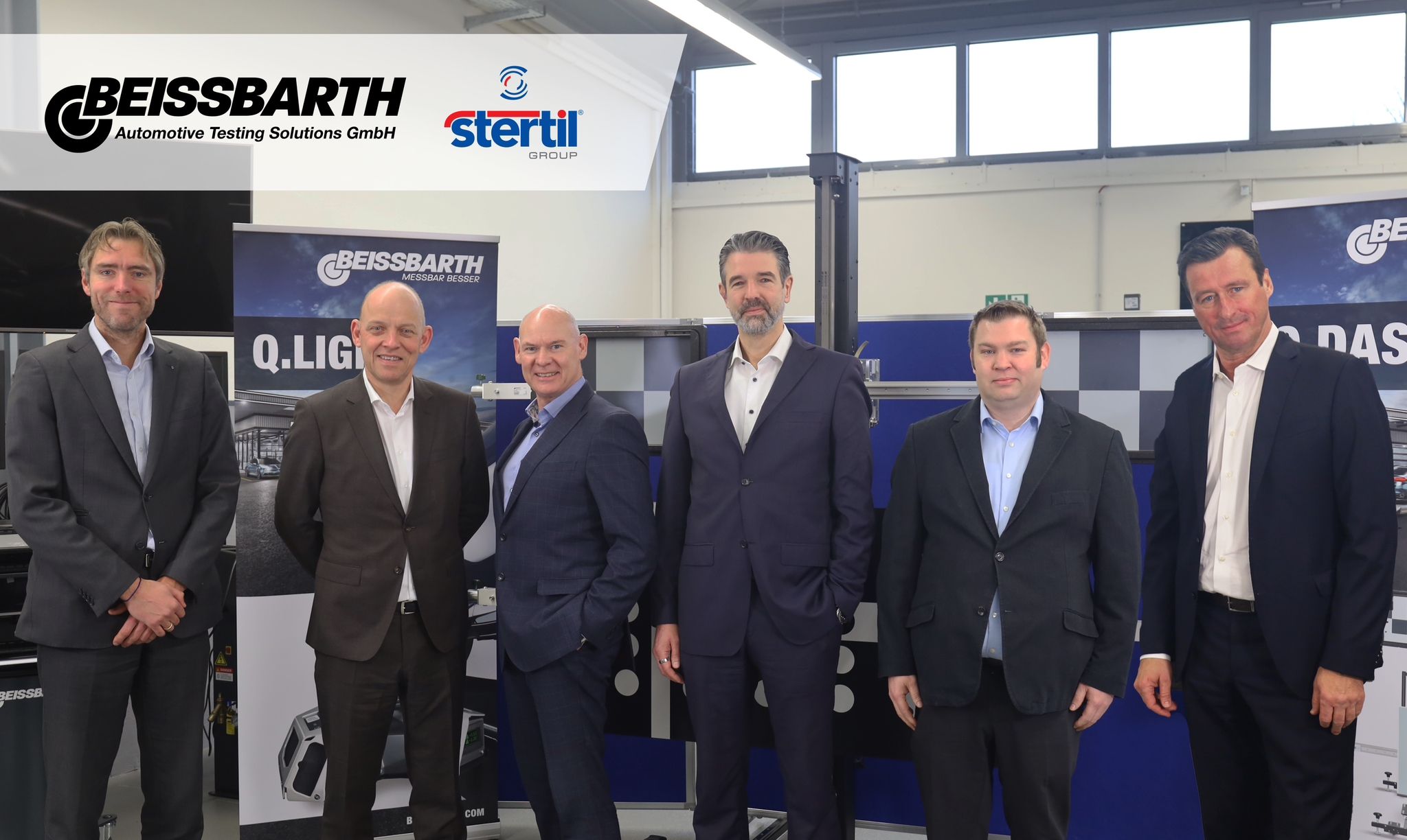 Photo 1: (left to right) - Douwe Groenendijk – Stertil Group CFO, Bennie Stapensea – Stertil Group CEO,  Gary Palmer – Beissbarth MD, Frank Scherer – Nussbaum CEO, Alex Maier – Beissbarth CC and  Hans Peter Zurwesten – Beissbarth CSO