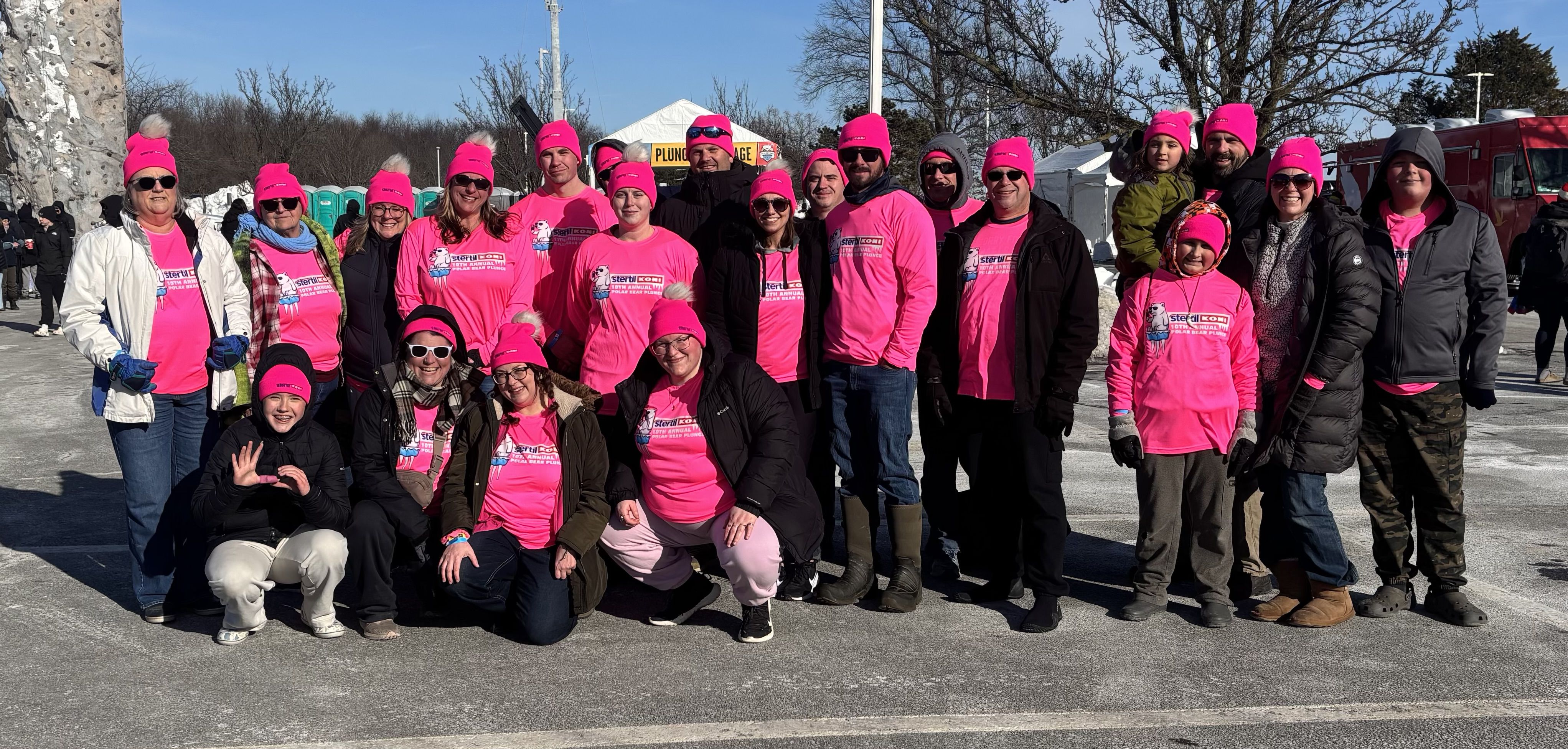 Stertil-Koni Bears the Cold for Company's 10th Annual Polar Bear Plunge